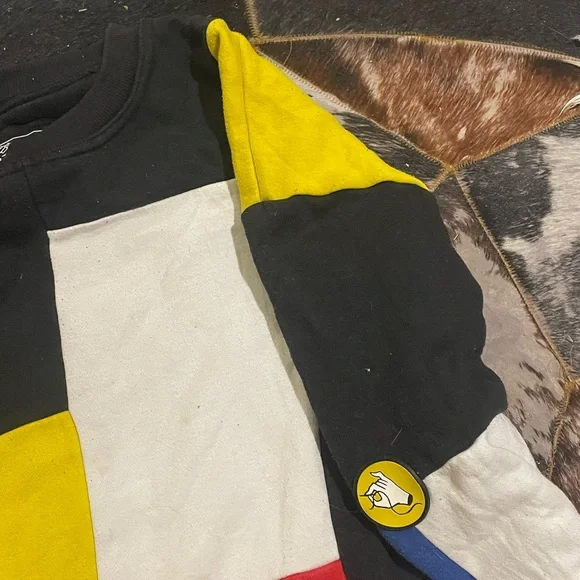 Color Block Patchwork Sweater - Picture 3 of 4